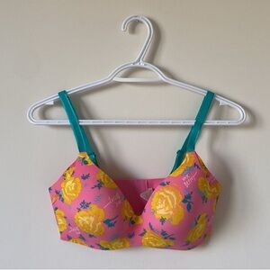 Betsey Johnson x Knicks Floral Bright Neoen Bra